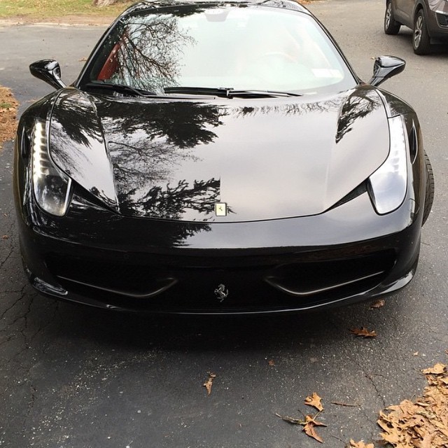 black ferrari 458 spider